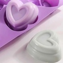 MOLDE 6 CORAZONES DE SILICONA 30x17,5x3,5cm