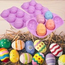 MOLDE 6 HUEVOS DE SILICONA 27x17,5x3,5cm