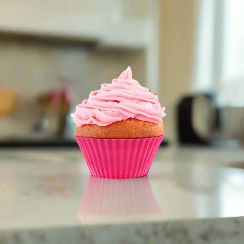 MOLDE DE SILICONA CUPCAKE 6,5 x 4,5 x 3,5cm (6un)