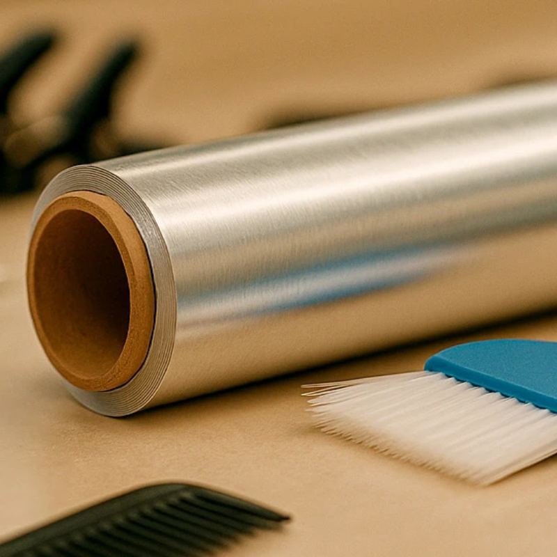 ROLLO DE ALUMINIO PARA MECHAS 50mts x 12cm x 4
