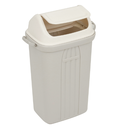 BASURERO 60lts TAPA VAIVEN BEIGE