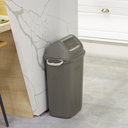 BASURERO CON TAPA VAIVEN DE 30lts - GRIS