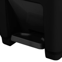 BASURERO 7lts TAPA Y PEDAL NEGRO