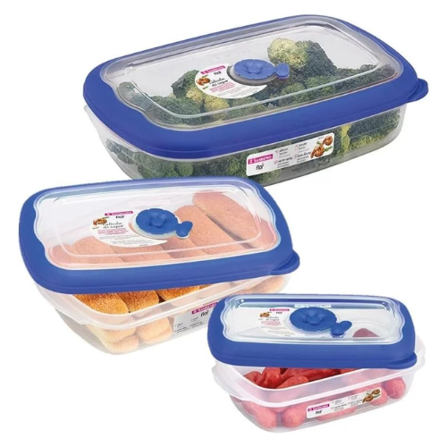 SET DE 3 TAPERS RECTANGULARES - AZUL