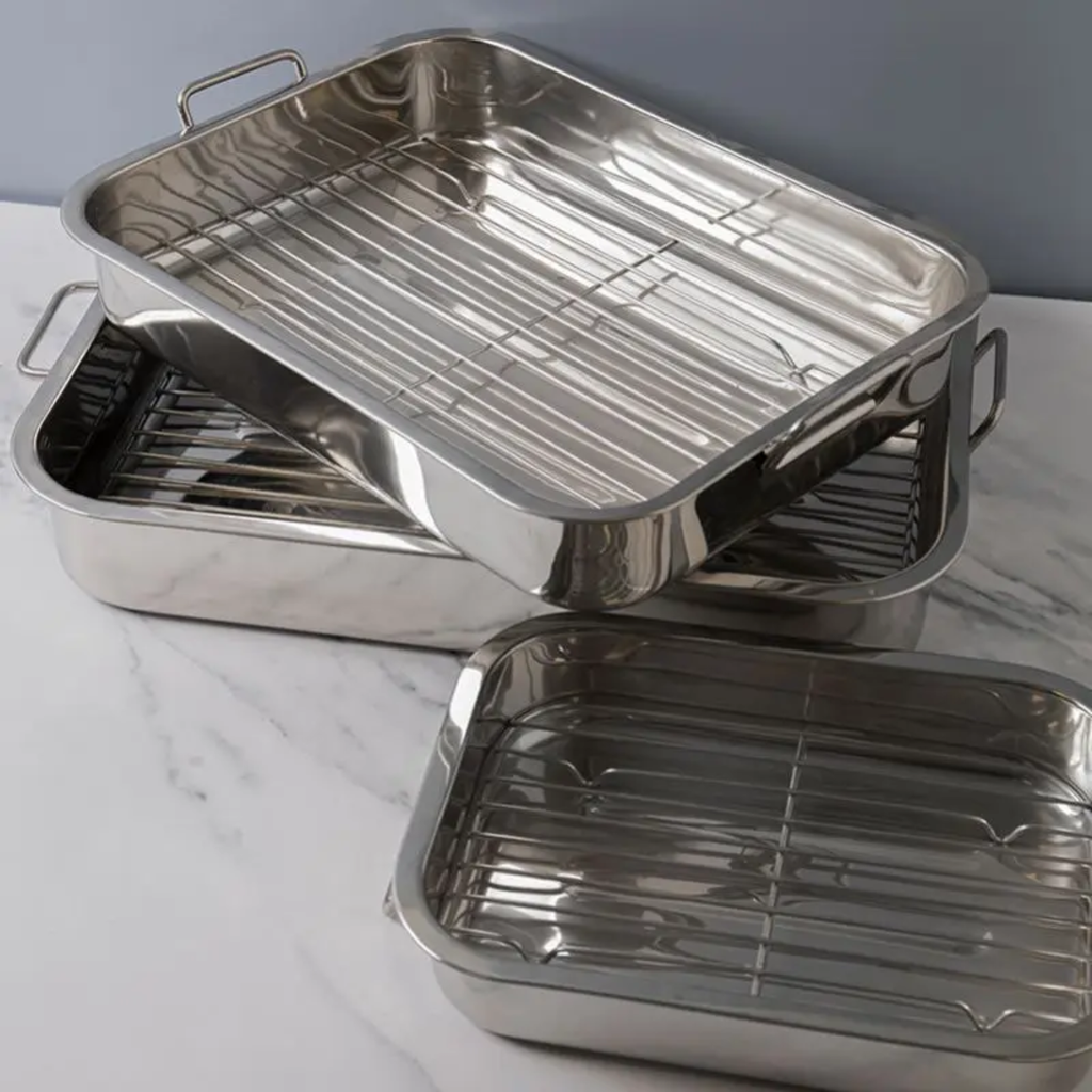 ASADERA ACERO INOX. C/REJILLA