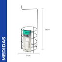 SOPORTE PARA PAPEL HIGIENICO - NEGRO