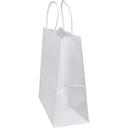 Bolsa de papel blanca con asa 31x39x18 cm