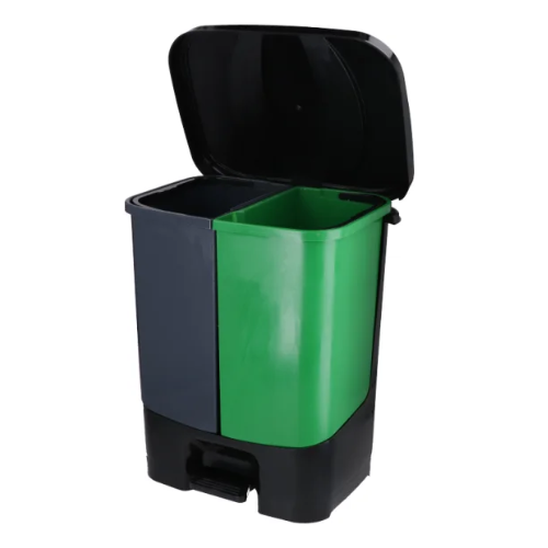 CONTENEDOR P/RES C/PEDAL DOBLE 40L