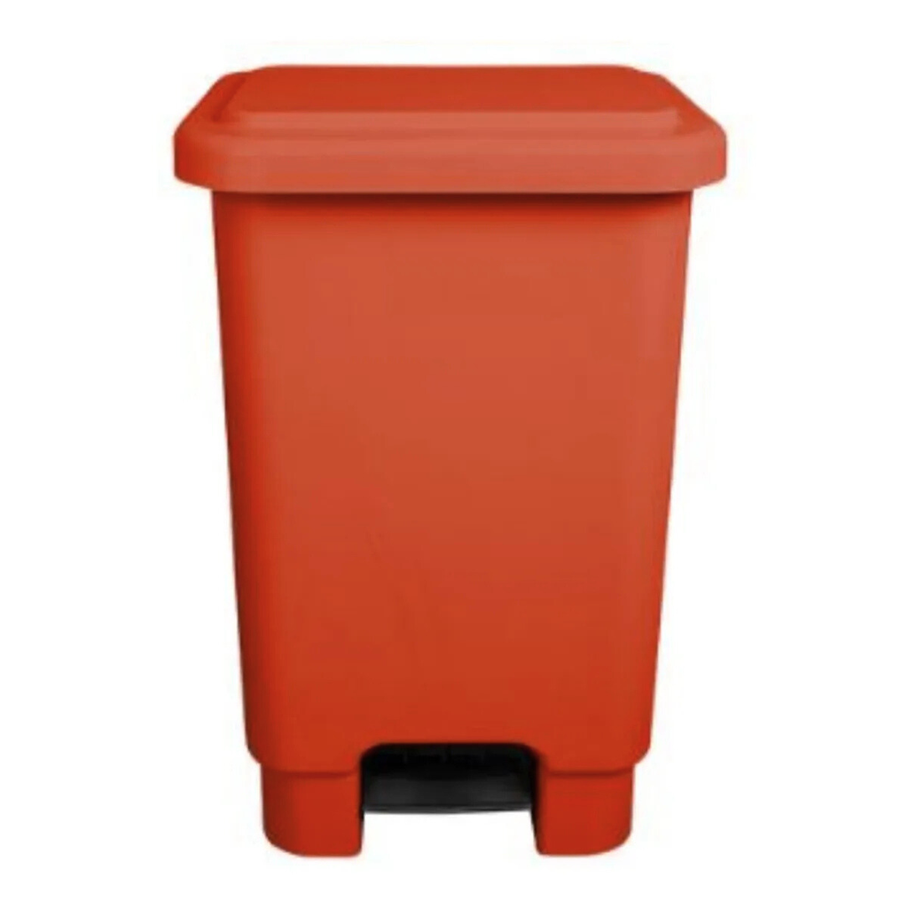 BASURERO C/PEDAL ROJO (72x33x44cm) 50L