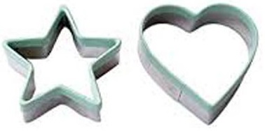 Cortante de galletas x3 corazon/estrella