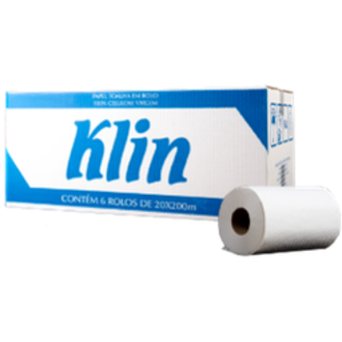 PAPEL TOALLA ROLLO  KLIN 20x200m(6) 28gr.
