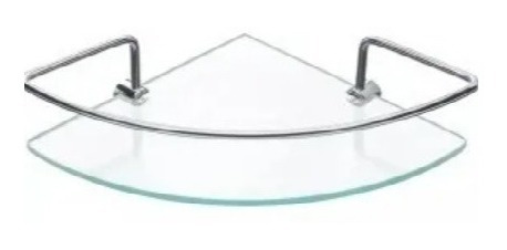 ESTANTE ESQUINERO DE VIDRIO 20X20CM