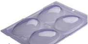 Placa acetato huevo liso x 4 150 gr