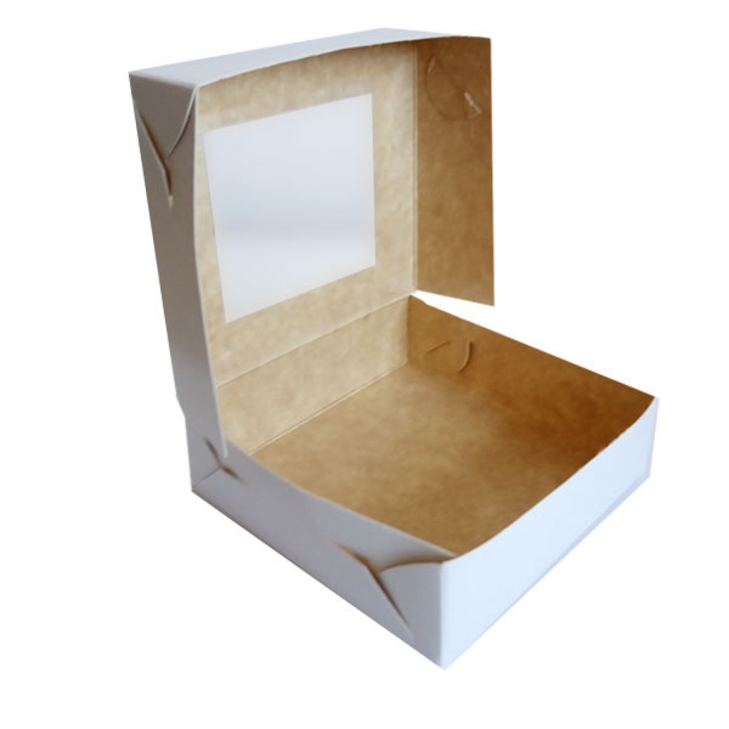 Caja de masas 1/2 kilo c/visor  23x18x6,5