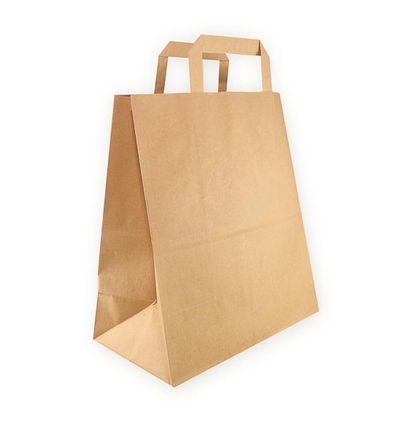 Bolsa de papel con asa 36x42x21.5 cm