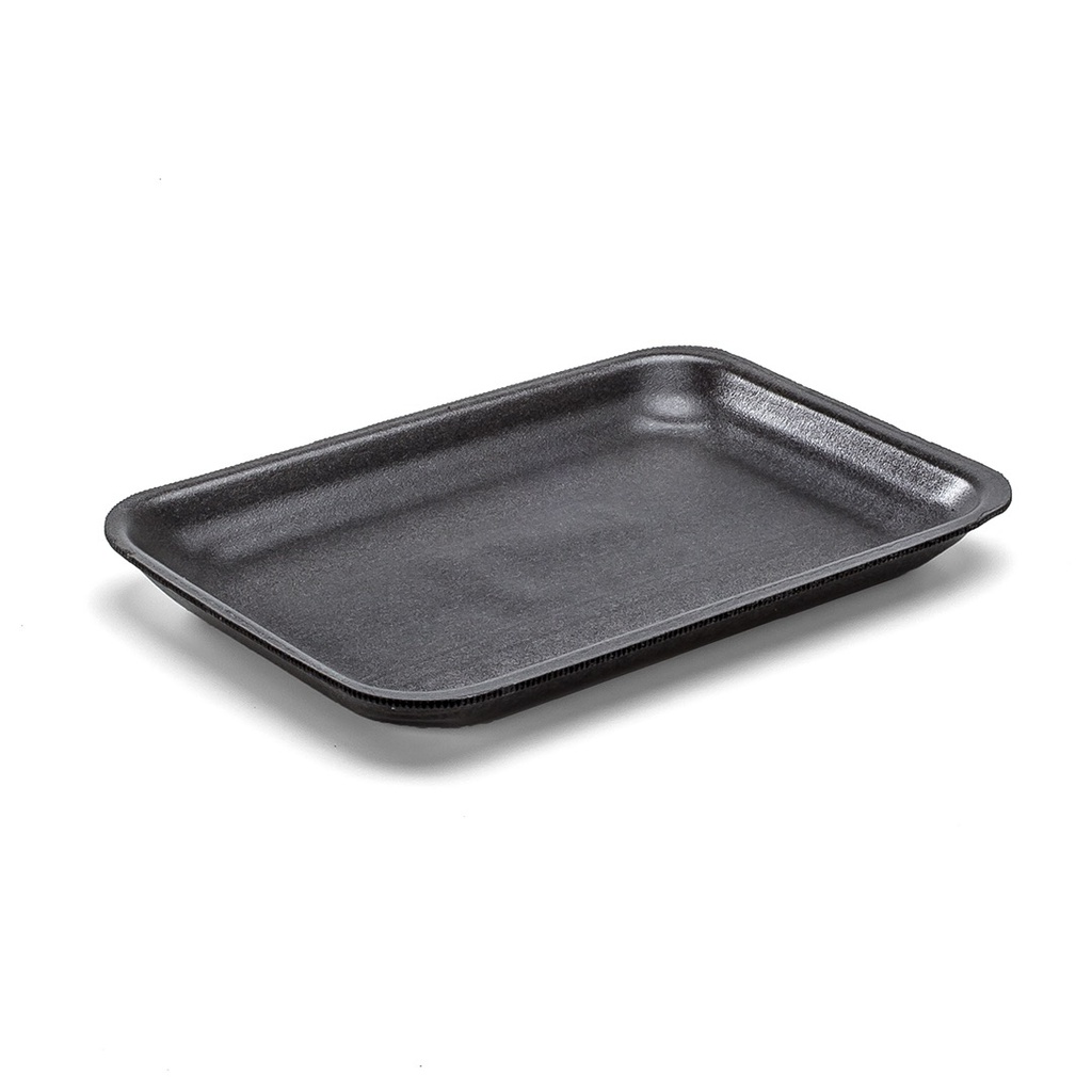 Bandeja mediana negra 21x14.6x1.4 cm