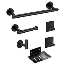 Set de accesorios para baño 6 piezas adhesivo