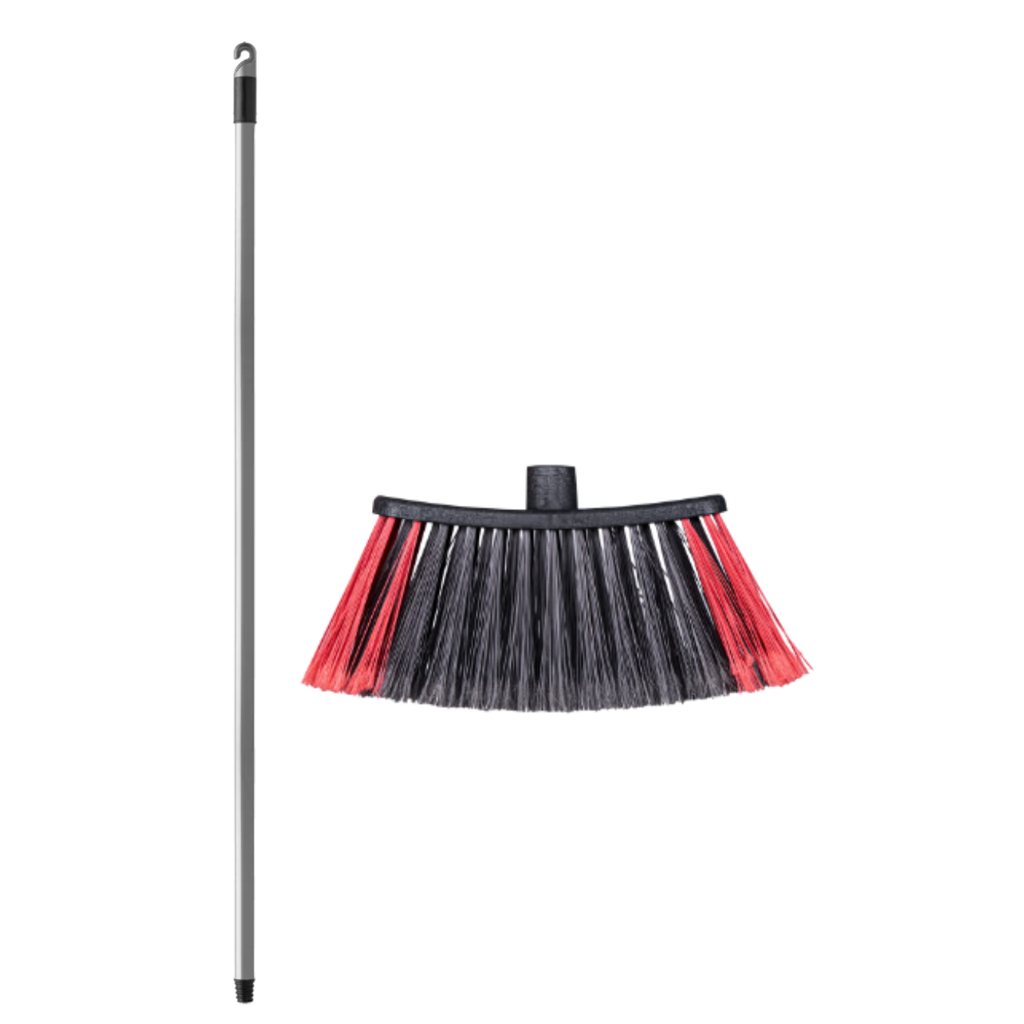 ESCOBA ECONOMICA ROJA C/CABO (SP9676VR + 9012)