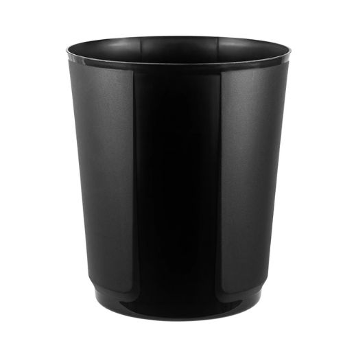 PAPELERA SIN TAPA DE 6lts - NEGRA