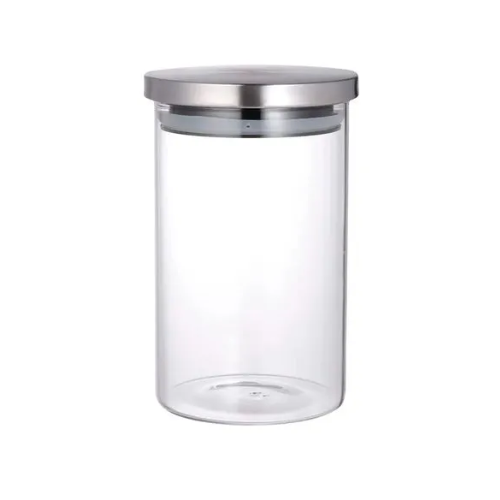 FRASCO DE VIDRIO TAPA METAL - 600ml