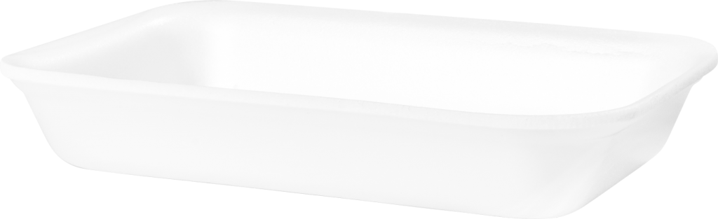 BANDEJA DE ESPUMA PRO 21,3X14X3,2 cm BLANCA