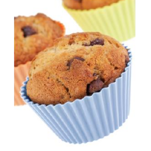 MOLDE DE SILICONA CUPCAKE 6,5 x 4,5 x 3,5cm (6un)