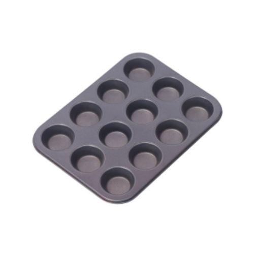 MOLDE 12 CUPCAKE ACERO CARBONO