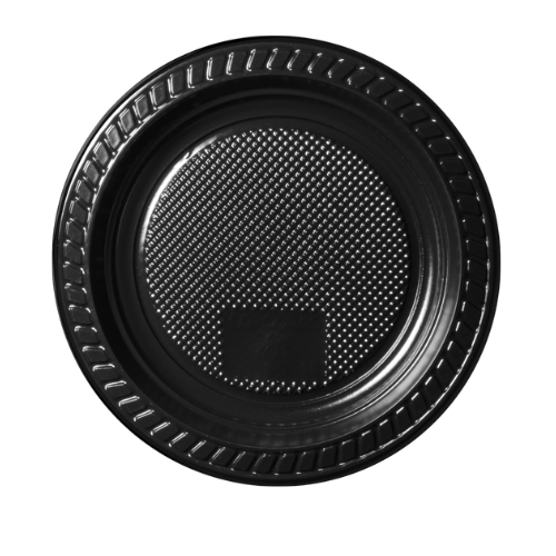 PLATO 15cm PS NEGRO FIESTITA X 10UNID.