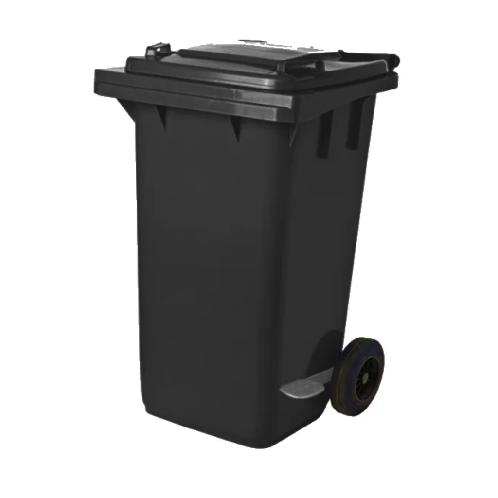 CONTENEDOR P/RES C/RUE/PED 240L GRIS ARMADO