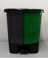 CONTENEDOR P/RES C/PEDAL DOBLE 40L