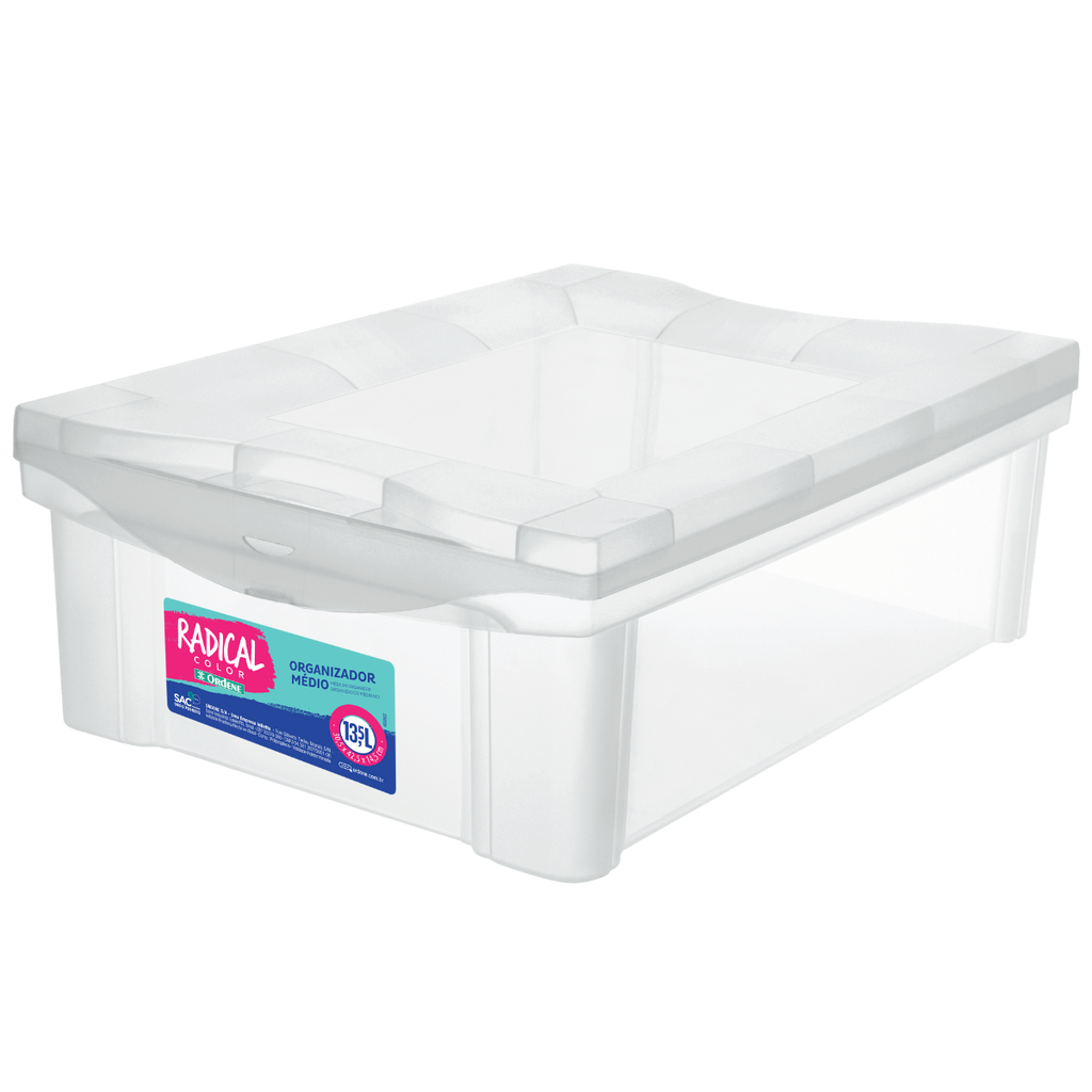 CAJA ORGANIZADORA 13.5 litros - 42.5 x 30 x 14.5 cm 