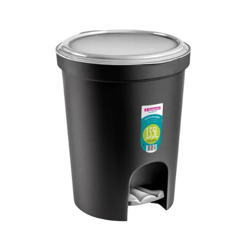 BASURERO CON PEDAL DE 13,5lts - NEGRO