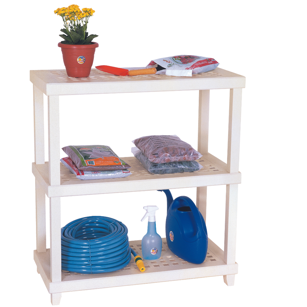 *ESTANTERIA P/150kg C/3 ESTANTES BLANCA