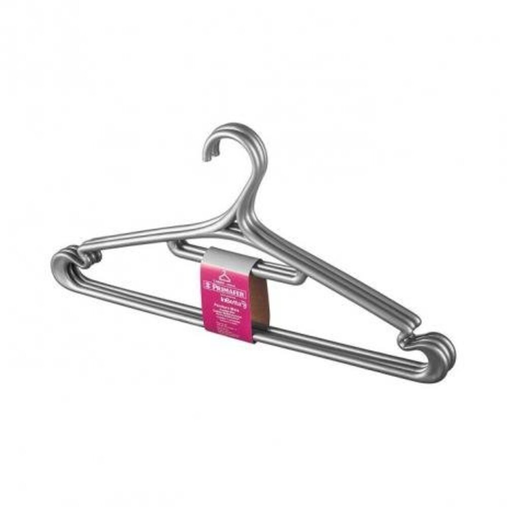 *PERCHA PLASTCIA COMPACTA GRIS PACK 3un