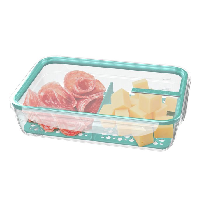 TAPER CON TRABA Y DIVISION de 1600ml - VERDE