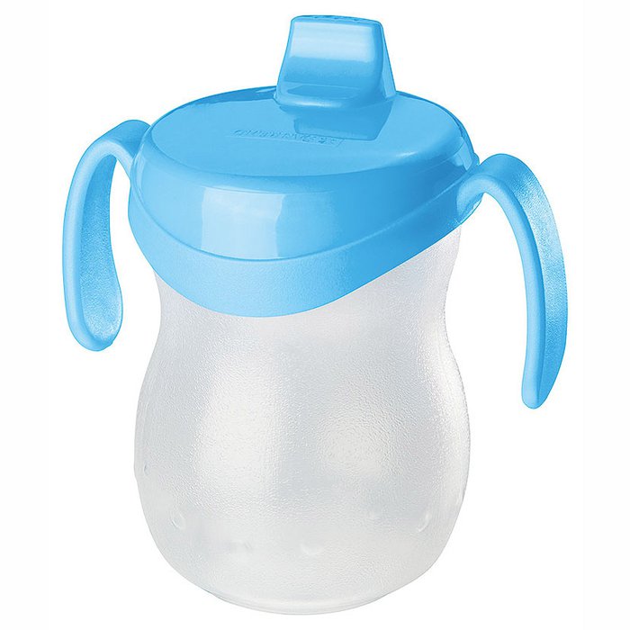 VASO C/PICO Y ASA TAPA AZUL