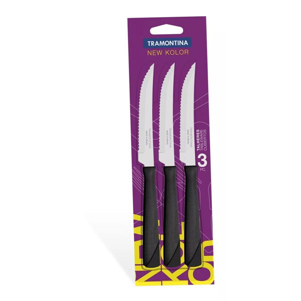 Cuchillo X 3 Negro