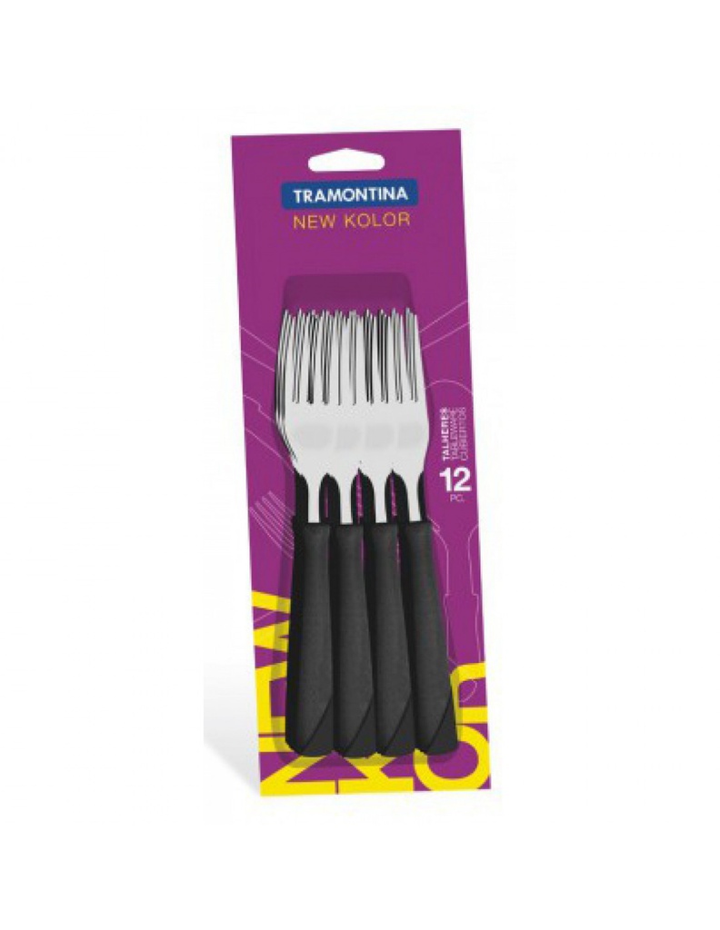 Tenedor  negro x12