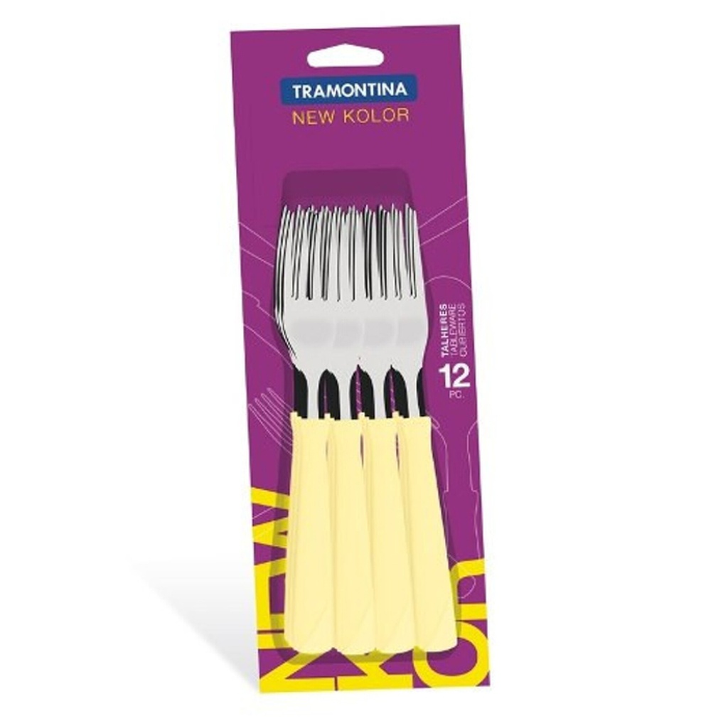 Tenedor crema x12