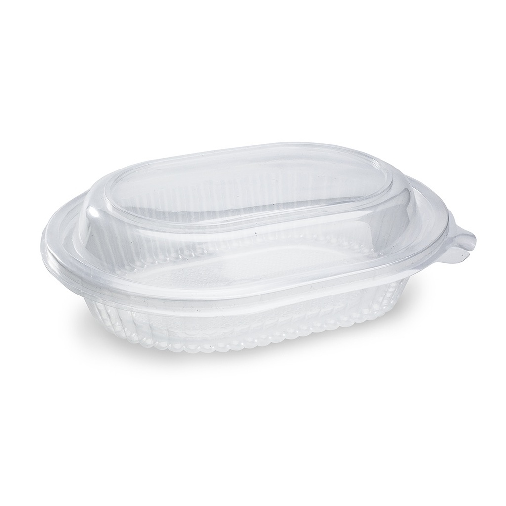 Bandeja ovalada con tapa