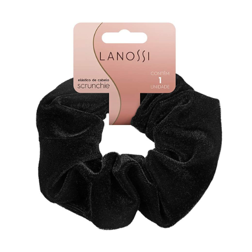 [LS2537] ELASTICO P/CABELLO TERCIOPELO NEGRA