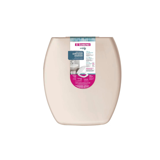 [PR91064/6] *TAPA INODORO ACOLCH CUADRADA BEIGE