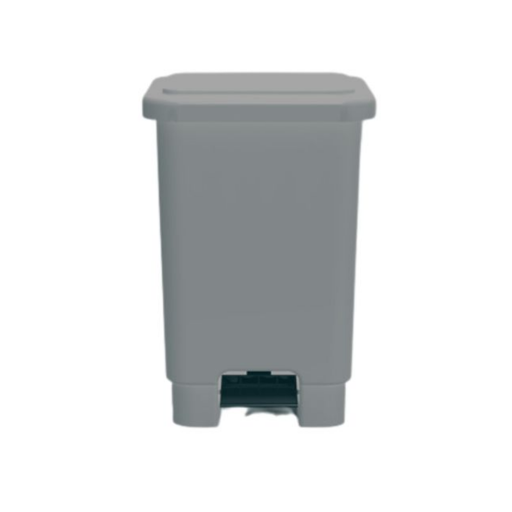 [LAR50G] BASURERO C/PEDAL GRIS (72x33x44cm) 50L