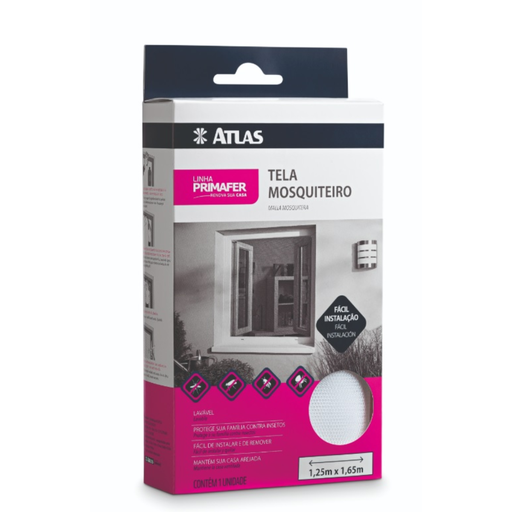 [PR1200-2] TELA MOSQUITERA POLIESTER BLANCA 1,25 x 1,65m