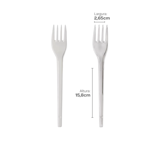 [S149] TENEDOR BLANCO 15,7 CM PS CAJA X 1000 UNID