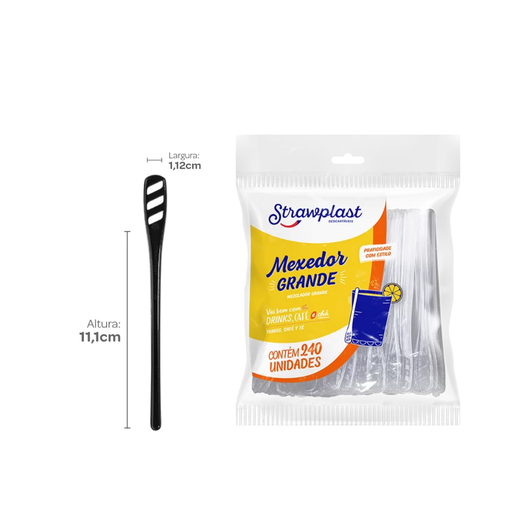 [S644] REVOLVEDOR NEGRO 11cm PS PAQ. X 240 UNID