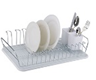 [009-176013-02] Escurridor cromado bandeja/cub blanco