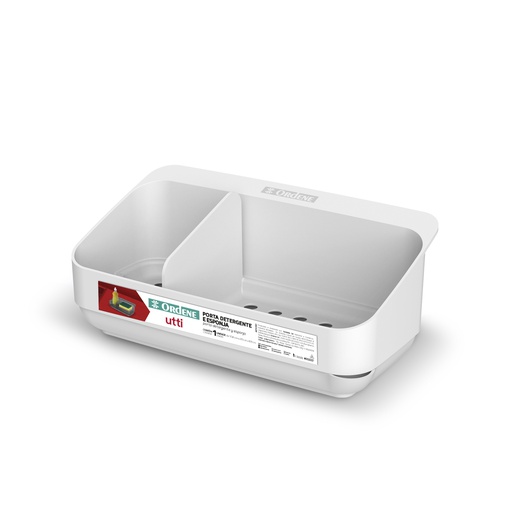 [OR45910] *SOPORTE P/DETERGENTE Y ESPONJA BLANCO