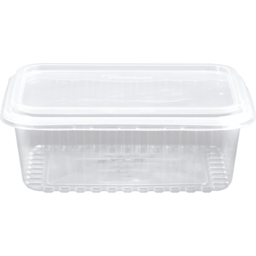 [KR-1000TR] BANDEJA DESCARTABLE CON TAPA DE 1000ml (25 UN)