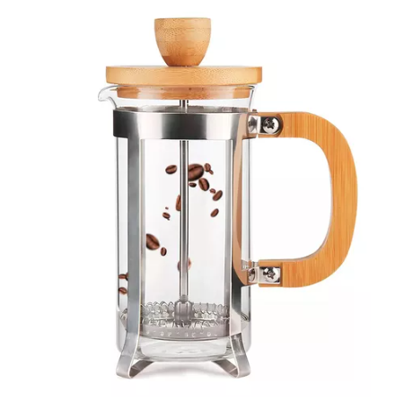 [073-GA1651] Cafetera francesa de madera 600 ml